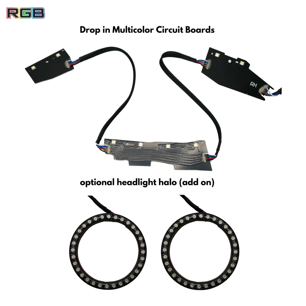 RGB Halo Kits Chevrolet Camaro Flow Series Multicolor DRL Boards (2016-2018)