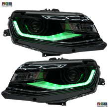 Load image into Gallery viewer, RGB Halo Kits Chevrolet Camaro Flow Series Multicolor DRL Boards (2016-2018)