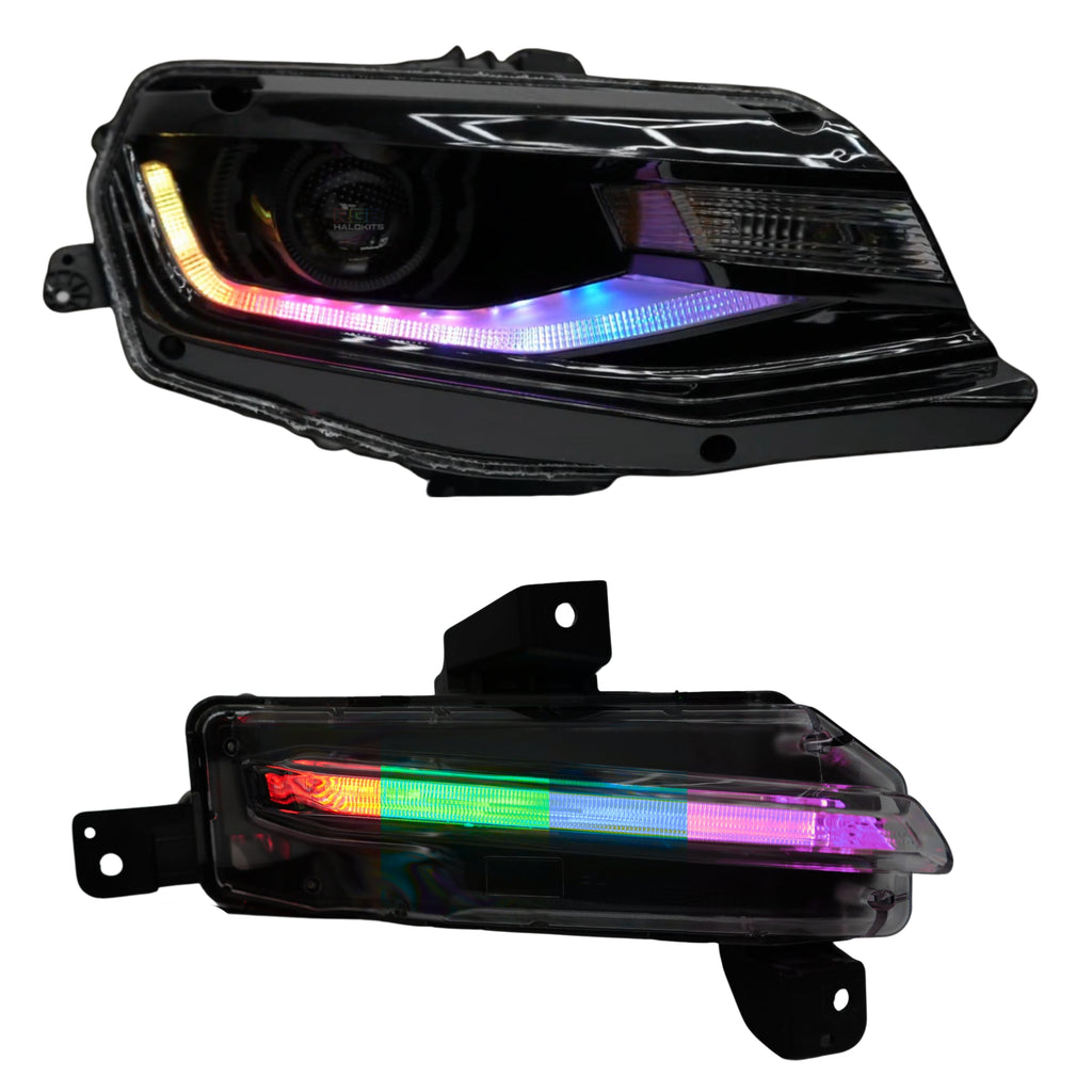 RGB Halo Kits F13 | G20 | A20 | P2 - BX1 Chevrolet Camaro Flow Series Multicolor DRL Boards (2016-2018)