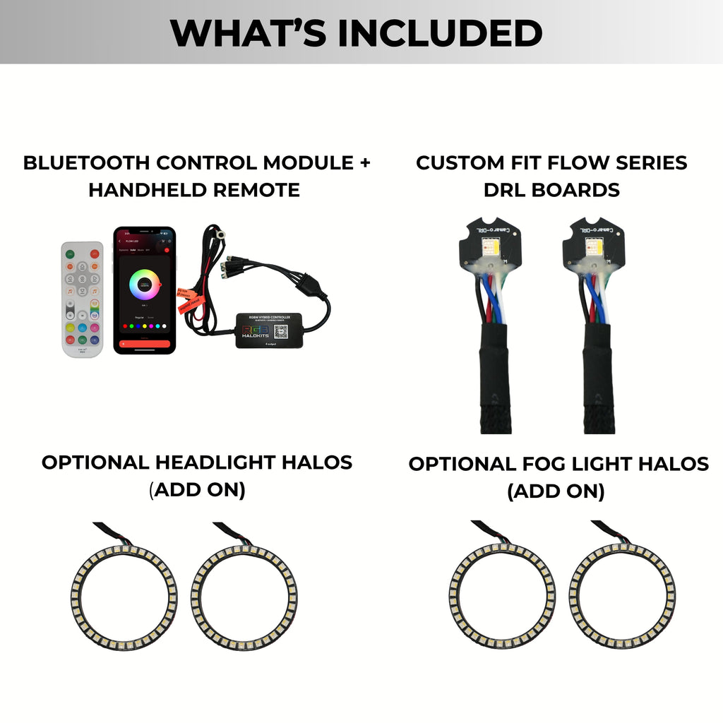 RGB Halo Kits Chevrolet Camaro RS/SS RGBW DRL Boards (2010-2013)