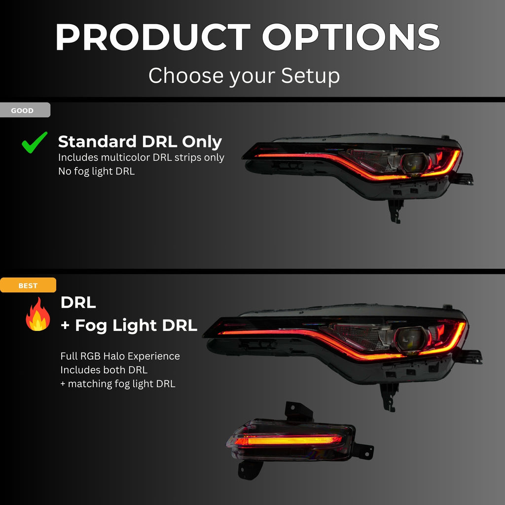 RGB Halo Kits Chevrolet Camaro RS/SS RGBWA DRL Boards (2019-2024)