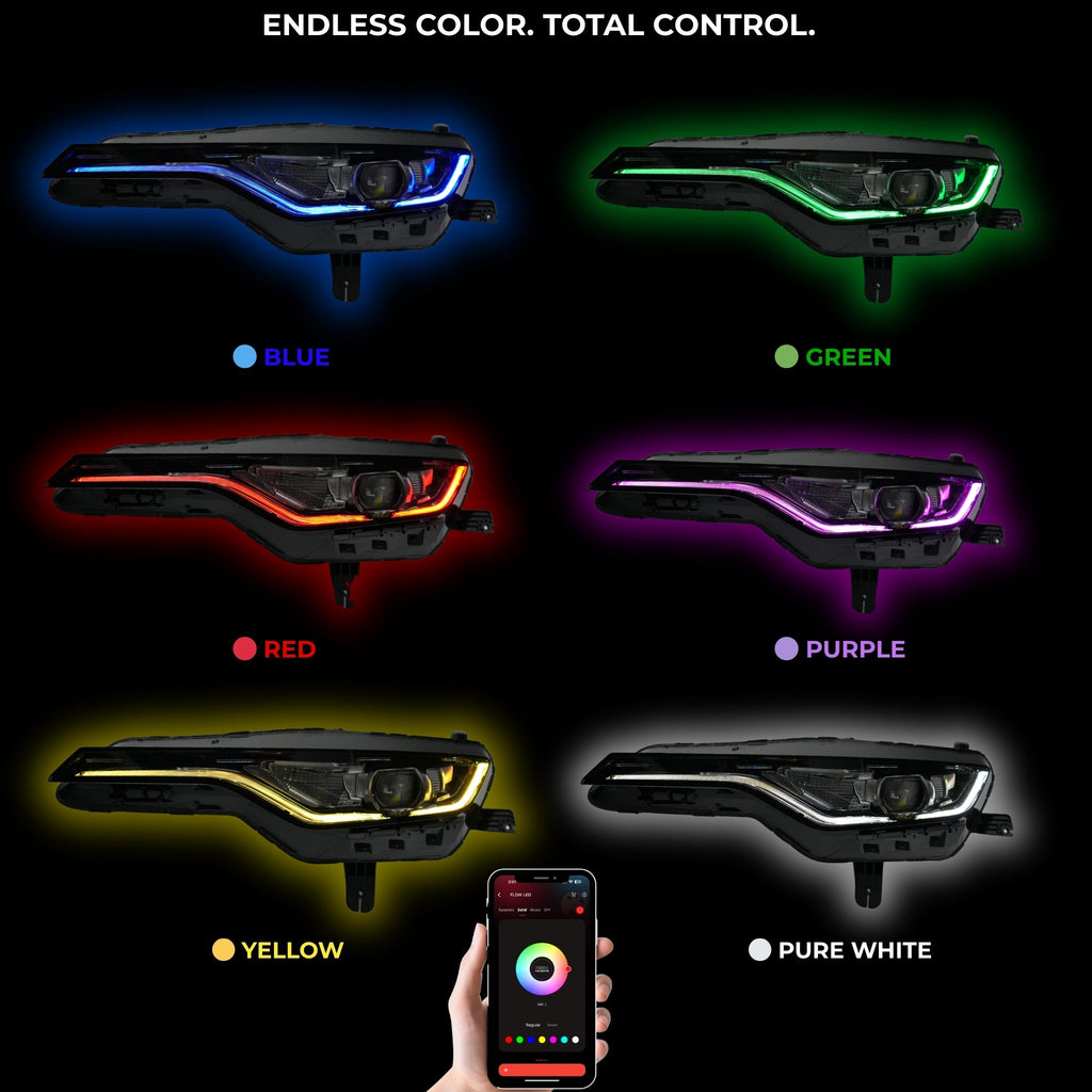 RGB Halo Kits Chevrolet Camaro RS/SS RGBWA DRL Boards (2019-2024)