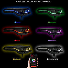 Load image into Gallery viewer, RGB Halo Kits Chevrolet Camaro RS/SS RGBWA DRL Boards (2019-2024)