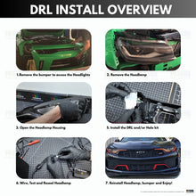 Load image into Gallery viewer, RGB Halo Kits Chevrolet Camaro RS/SS RGBWA DRL Boards (2019-2024)