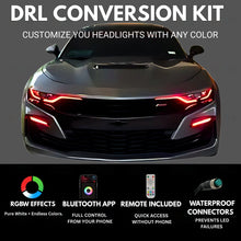 Load image into Gallery viewer, RGB Halo Kits Chevrolet Camaro RS/SS RGBWA DRL Boards (2019-2024)