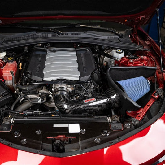 Corsa carbon fiber open element intake for Chevrolet Camaro SS performance upgrade