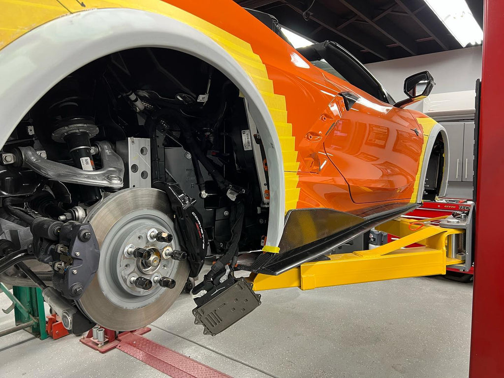 Front and Rear Fiberglass Fender Flares C8 Corvette 2020-2023 - Black Ops Auto Works