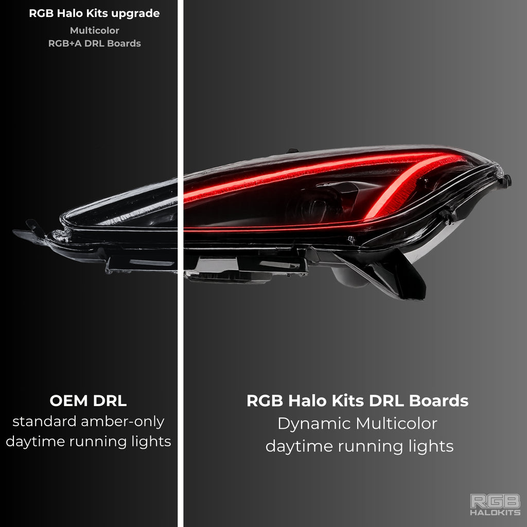 RGB Halo Kits Chevrolet Corvette C8 RGBW+A DRL Boards (2020-2025)