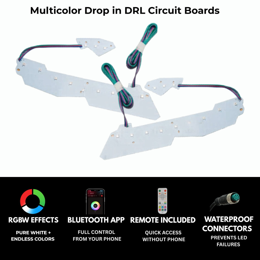 RGB Halo Kits Chevrolet Corvette Multicolor DRL Boards (2014-2019)
