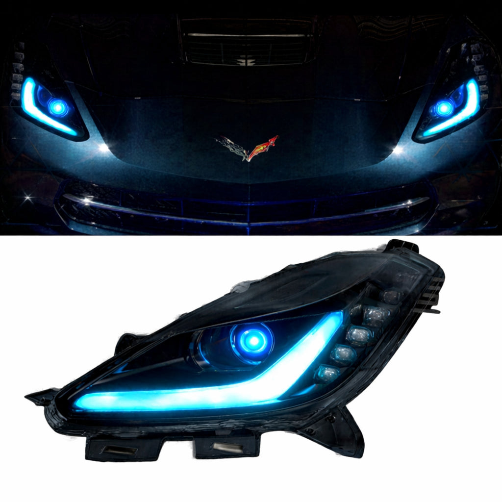 RGB Halo Kits E13 | E1 | A11 | P2 - BX6 Chevrolet Corvette Multicolor DRL Boards (2014-2019)