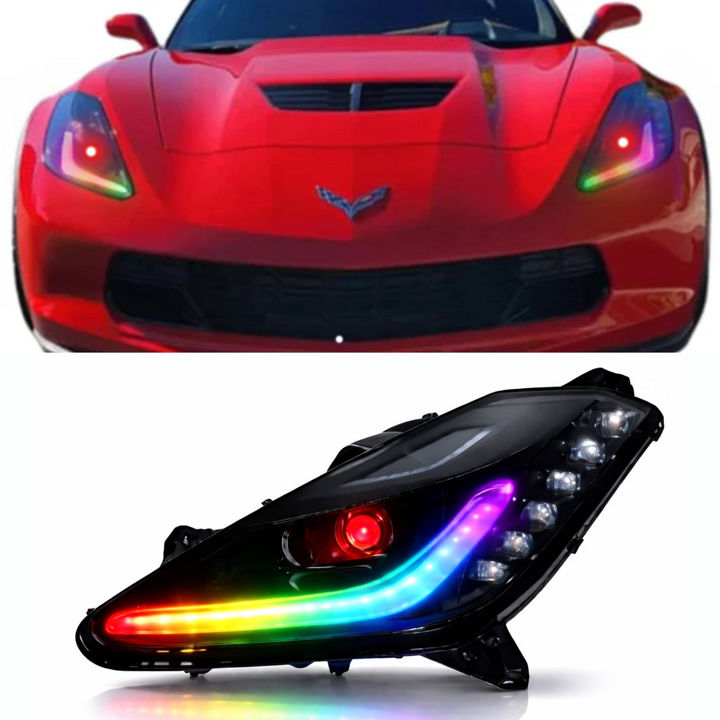 RGB Halo Kits E14 | E1 | A11 | A20 | P2 - BX6 Chevrolet Corvette Multicolor DRL Boards (2014-2019)