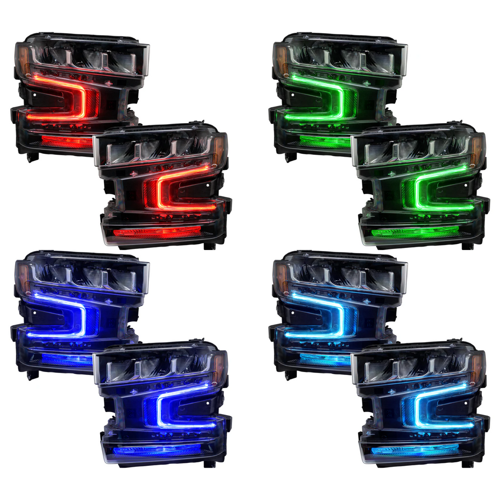 RGB Halo Kits Chevrolet Silverado 1500 RGBW DRL Boards (2019-2022)