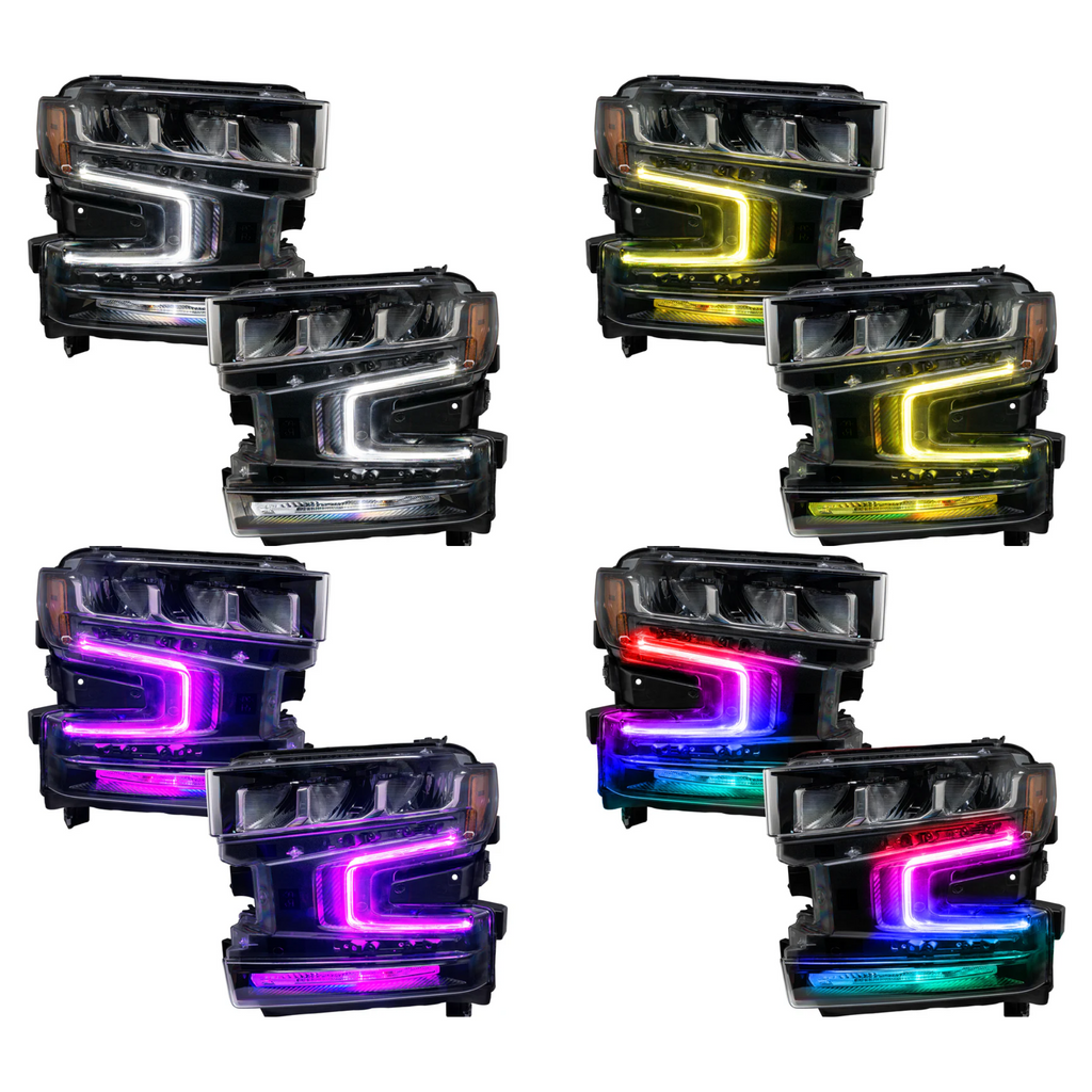 RGB Halo Kits Chevrolet Silverado 1500 RGBW DRL Boards (2019-2022)