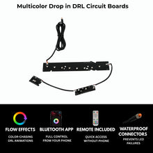 Load image into Gallery viewer, RGB Halo Kits Chevrolet Silverado Multicolor Flow Series DRL Boards (2016-2018)