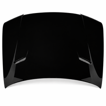 Load image into Gallery viewer, Chrysler 300 carbon fiber Challenger Style Hood with Mad Eyes full view