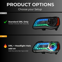 Load image into Gallery viewer, RGB Halo Kits Chrysler 300 Multicolor DRL Boards (2011-2023)