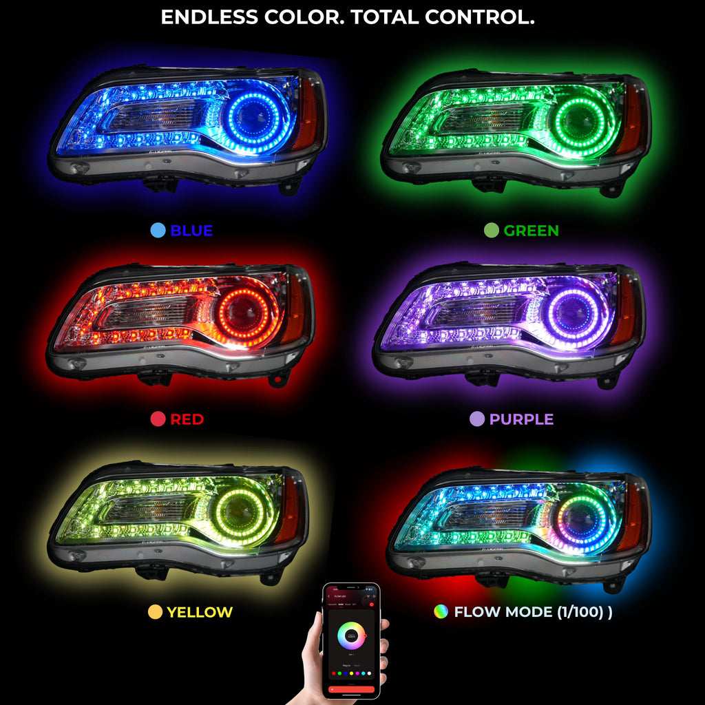 RGB Halo Kits Chrysler 300 Multicolor DRL Boards (2011-2023)