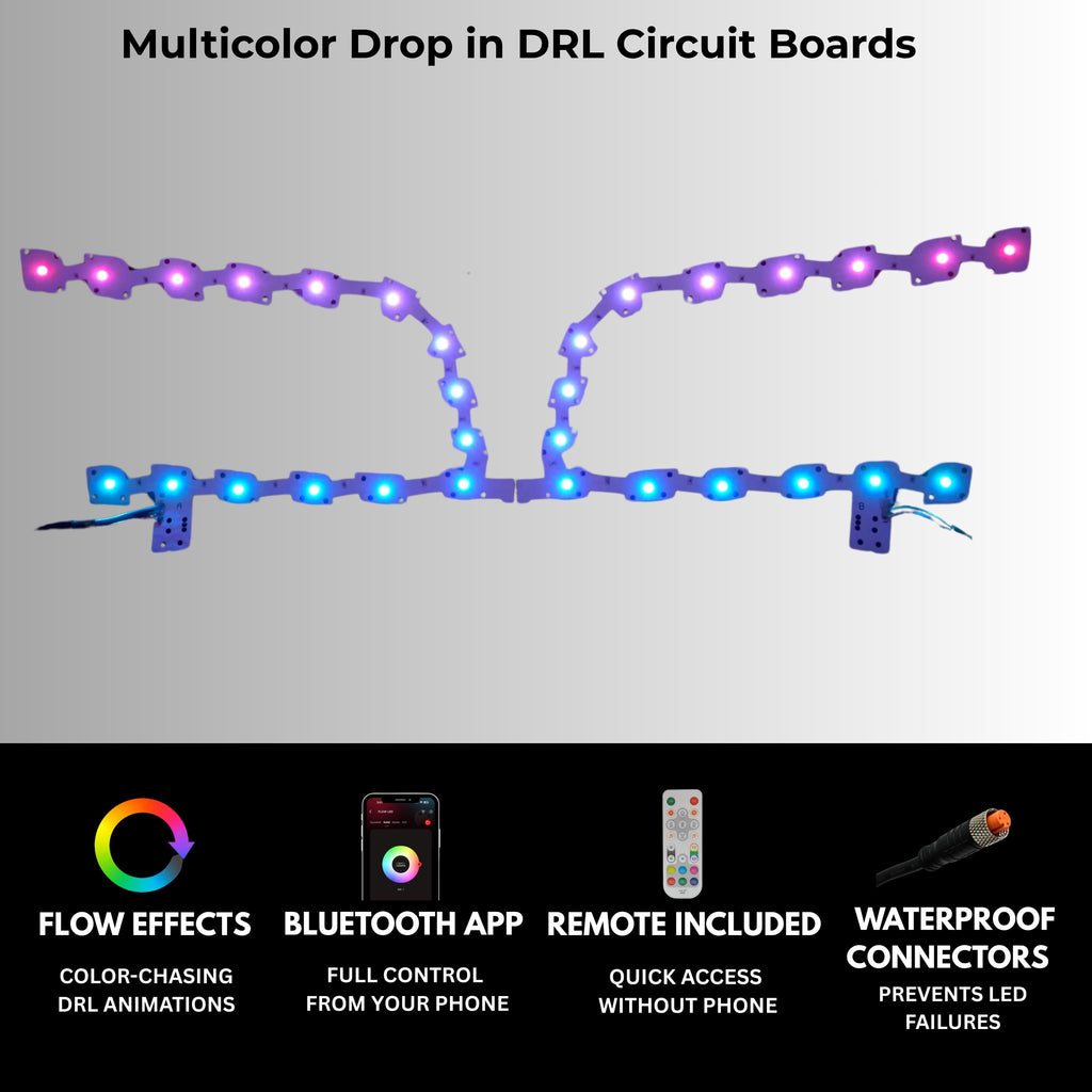 RGB Halo Kits Chrysler 300 Multicolor DRL Boards (2011-2023)