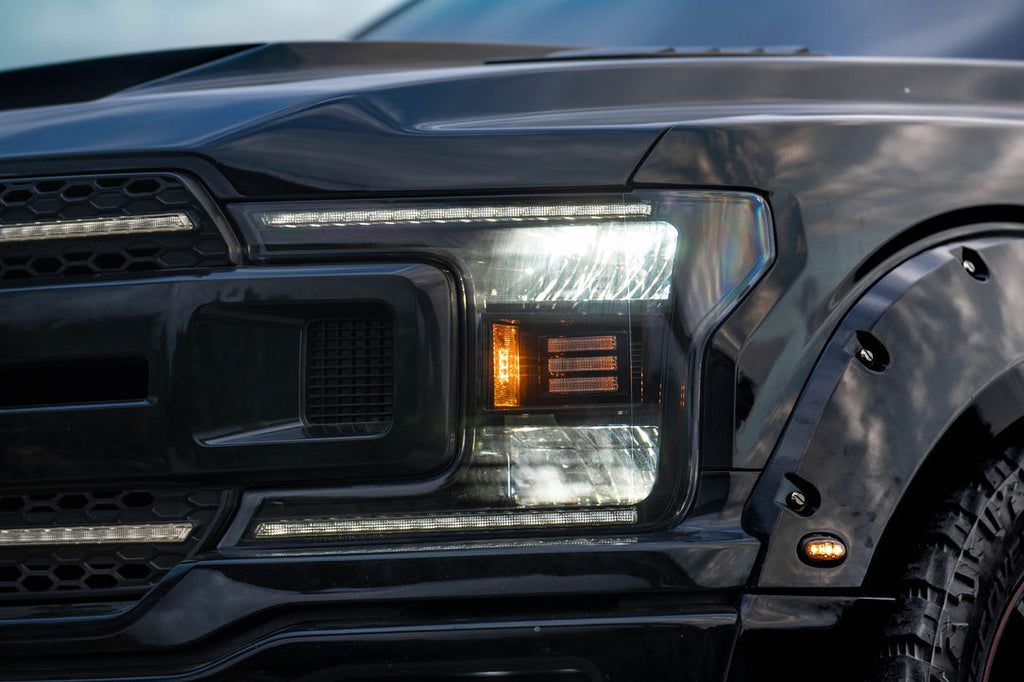 Classical Series LED Headlights w/ LED DRL 18-20 Ford F-150 - Black Ops Auto Works