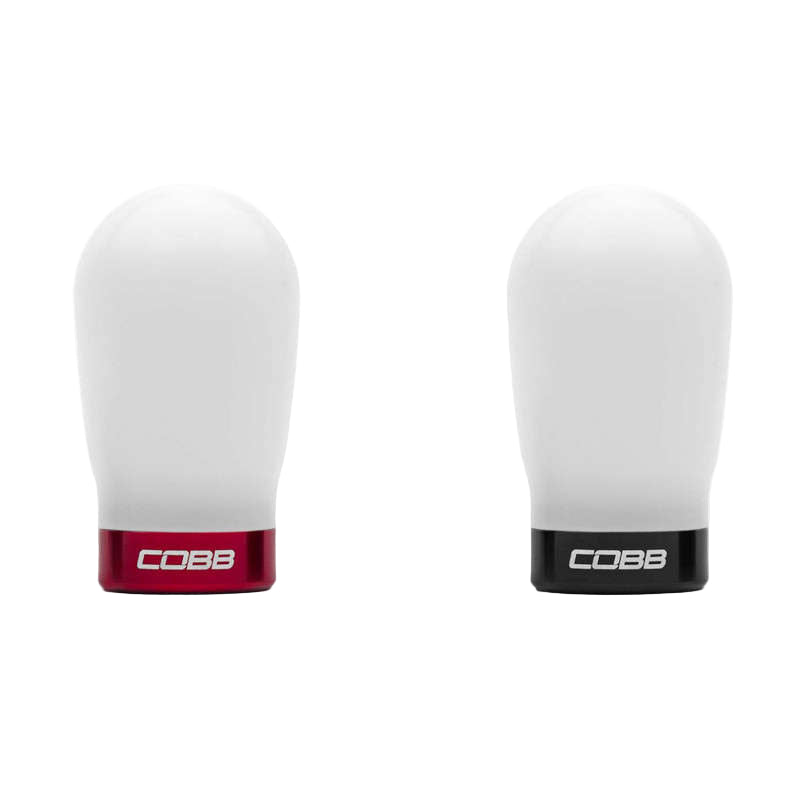 COBB 04-23 Volkswagen Golf GTI / 14-24 Volkswagen Golf R Tall Weighted Shift Knob - White-COBB-COBB2V1370-W