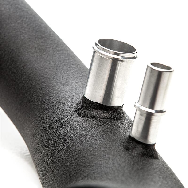 Cobb mandrel-bent wrinkle black aluminum intake tube for Ford Mustang EcoBoost