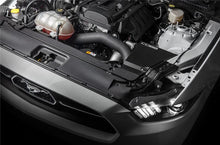 Load image into Gallery viewer, Close-up of Cobb high-flow filter and heat shield on Mustang EcoBoost intake