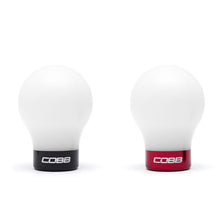 Load image into Gallery viewer, Cobb Mazda 6-Speed Weighted COBB Shift Knob - White (Incl. Both Red + Blk Collars) - COBB B271360-W