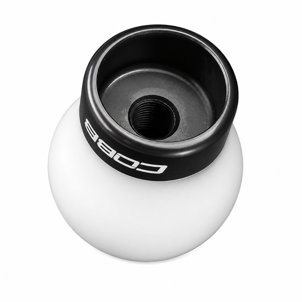Cobb Ford 13-14 Focus ST/14-15 Fiesta ST White Shift Knob - Black Base - COBB B291350-W-BK