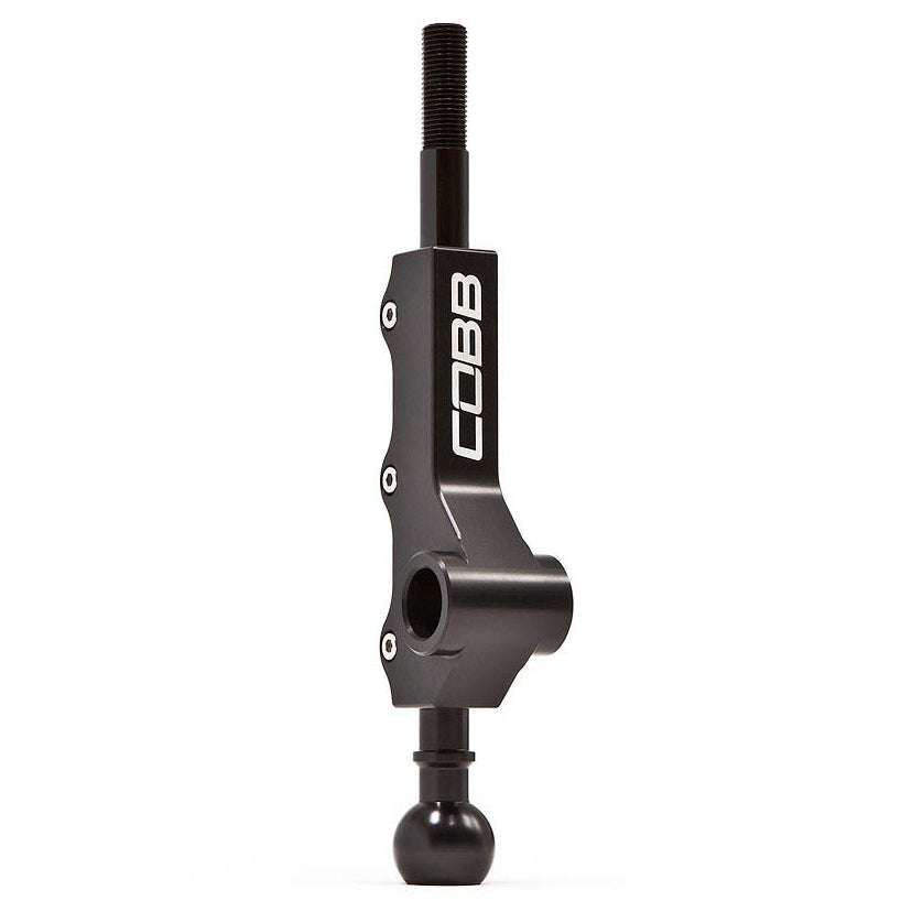 Close-up of double adjustable short throw shifter