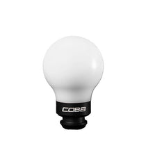 Load image into Gallery viewer, Cobb Subaru 5-Speed COBB Knob - White Knob w/ Stealth Black-COBB-COBB211350-W-BK