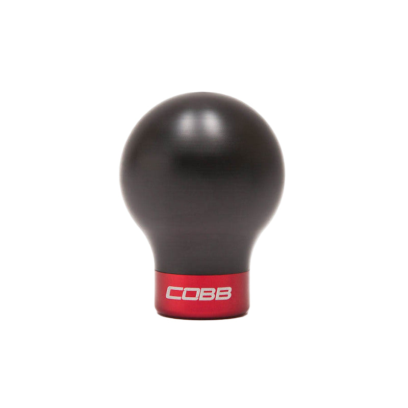 Cobb Subaru 6-Speed COBB Shift Knob - Black w/Race Red Collar (Non-Weighted)-COBB-COBB213350-RD