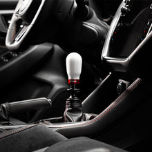 Load image into Gallery viewer, Cobb Subaru 6-Speed Tall Weighted COBB Shift Knob - White (Incl. Both Red + Blk Collars)-COBB-COBB213370-W