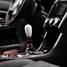 Load image into Gallery viewer, Cobb Subaru 6-Speed Tall Weighted COBB Shift Knob - White (Incl. Both Red + Blk Collars)-COBB-COBB213370-W