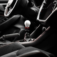 Load image into Gallery viewer, Cobb Subaru 6-Speed Weighted COBB Shift Knob - White (Incl. Both Red + Blk Collars)-COBB-COBB213360-W