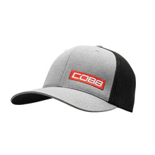 Load image into Gallery viewer, Cobb Tuning Mesh 2-Tone Stretch Cap - Heather/Black-COBB-COBBCO-CAP-GRAY-MESH
