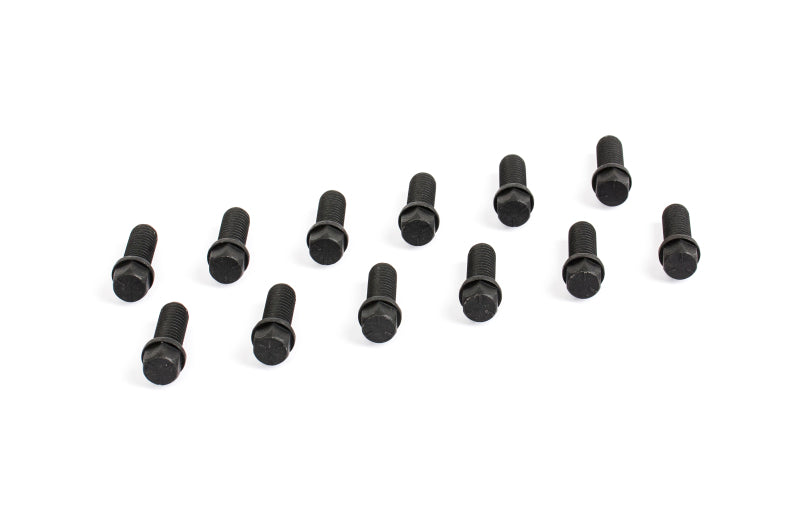 Cometic Header Bolts 3/8 - 16 x 1in Grade 5 Black Oxide Finish With Compact Hex Head - Cometic Gasket CGSCF1012