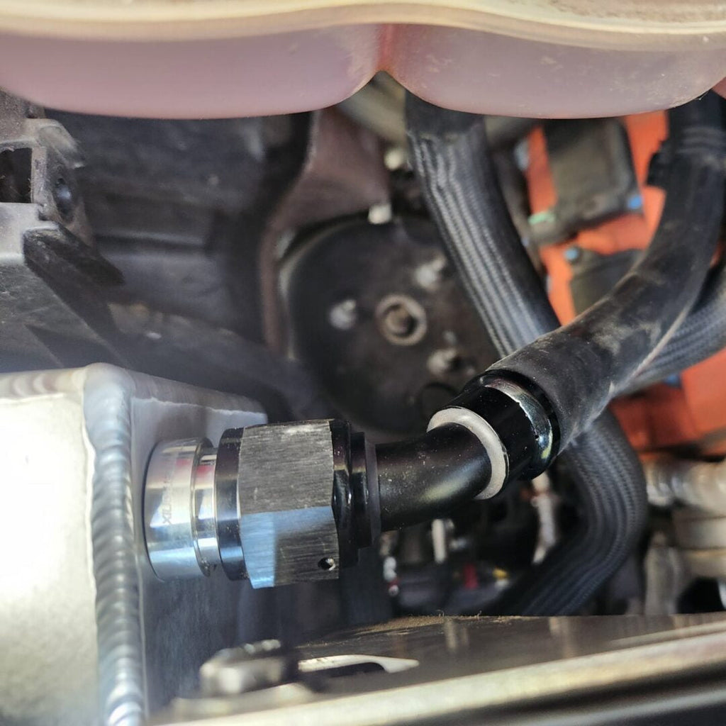 Textured black Cordes Performance ice tank for Ram 1500 TRX supercharger cooling system