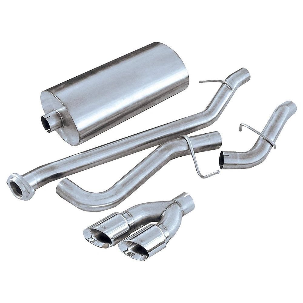 Corsa 02-07 GMC Sierra Reg. Cab/Short Bed 1500 4.8L V8 Polished Sport Cat-Back Exhaust - CORSA Performance 14261