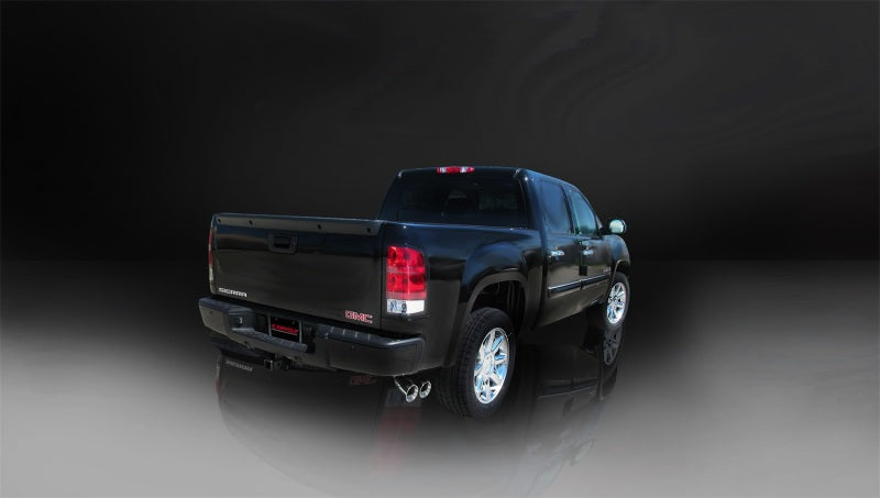 Corsa 02-07 GMC Sierra Reg. Cab/Short Bed 1500 4.8L V8 Polished Sport Cat-Back Exhaust - Black Ops Auto Works