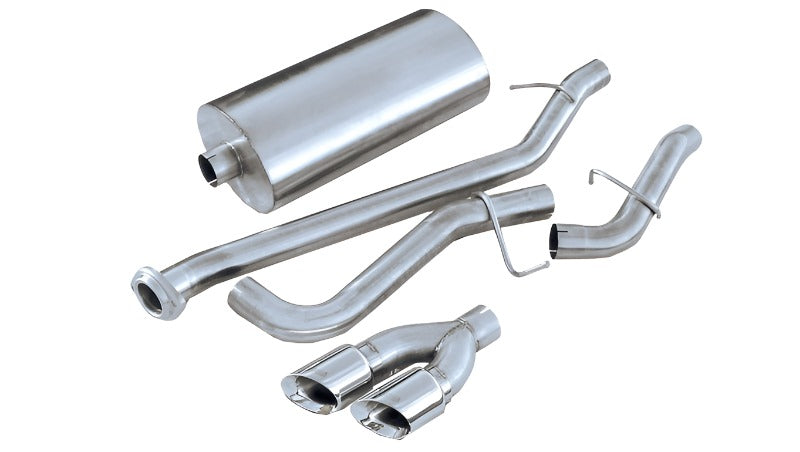 Corsa 02-07 GMC Sierra Reg. Cab/Short Bed 1500 4.8L V8 Polished Sport Cat-Back Exhaust - Black Ops Auto Works