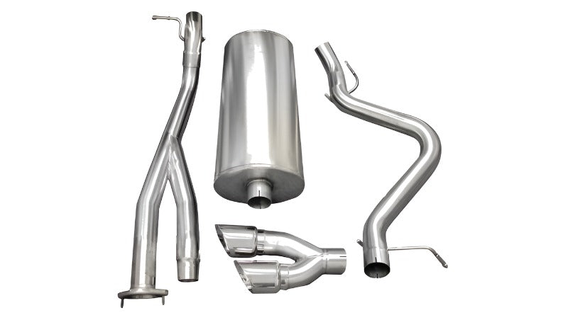 Corsa 03-06 Chevrolet Silverado Short Bed SS 6.0L V8 Polished Sport Cat-Back Exhaust - Black Ops Auto Works