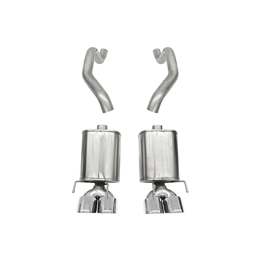Corsa COR21010 Xtreme 2.5in Axle-Back Exhaust with Twin 4.5in Polished Tips for 2005-2008 Corvette C6 - CORSA Performance 210