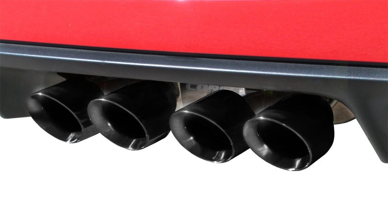 Corsa 05-08 Chevrolet Corvette C6 6.0L V8 Black Xtreme Axle-Back Exhaust - Black Ops Auto Works