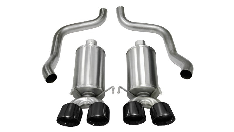 Corsa 05-08 Chevrolet Corvette C6 6.0L V8 Black Xtreme Axle-Back Exhaust - Black Ops Auto Works