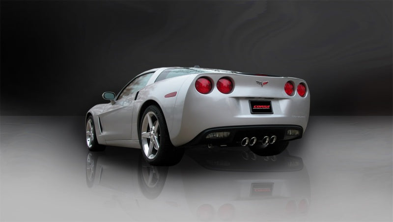 Corsa 05-08 Chevrolet Corvette C6 6.0L V8 Polished Sport Axle-Back Exhaust - Black Ops Auto Works
