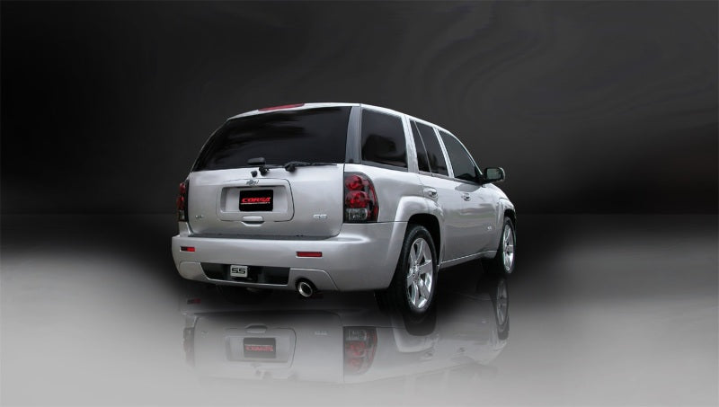 Corsa 06-08 Chevrolet Trailblazer SS 6.0L V8 Polished Sport Cat-Back Exhaust - Black Ops Auto Works
