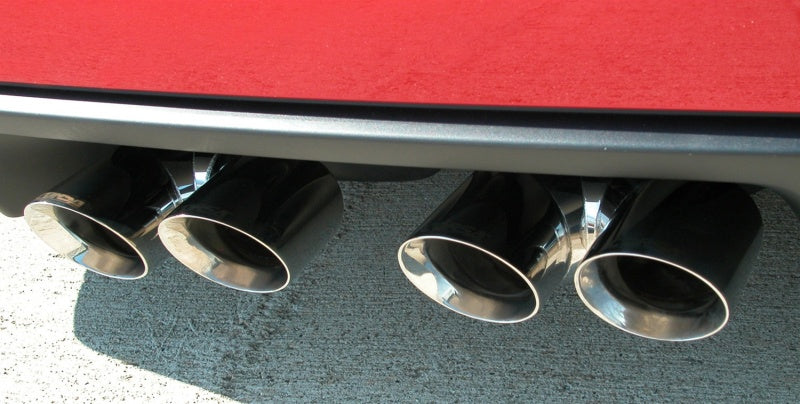 Corsa 06-13 Chevrolet Corvette C6 Z06 7.0L V8 Polished Sport Axle-Back Exhaust - Black Ops Auto Works