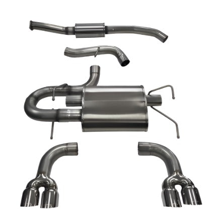 Corsa 08-13 Subaru Impreza Hatchback STI 2.5L Turbo Manual Polished Sport Cat-Back Exhaust - Black Ops Auto Works