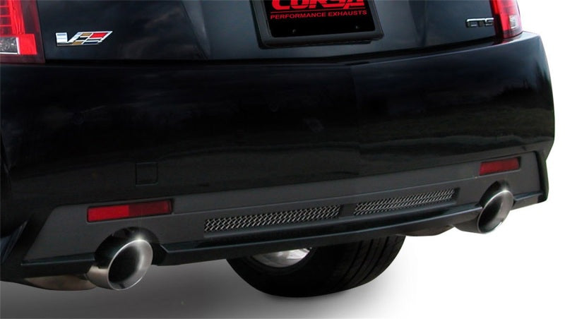 Corsa 09-13 Cadillac CTS Sedan V 6.2L V8 Polished Sport Axle-Back Exhaust - Black Ops Auto Works