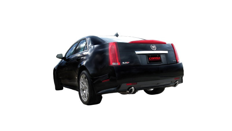 Corsa 09-13 Cadillac CTS Sedan V 6.2L V8 Polished Sport Axle-Back Exhaust - Black Ops Auto Works